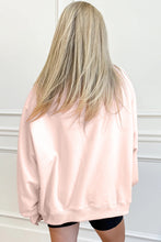 Load image into Gallery viewer, Sea Green Oversize Blessed Embroidered Mock Neck Sweatshirt