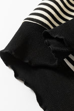 Load image into Gallery viewer, Purple Stripe Drop Shoulder Long Sleeve Top