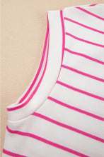 Load image into Gallery viewer, Rose Stripe Casual Tee and Wide Leg Pants Set