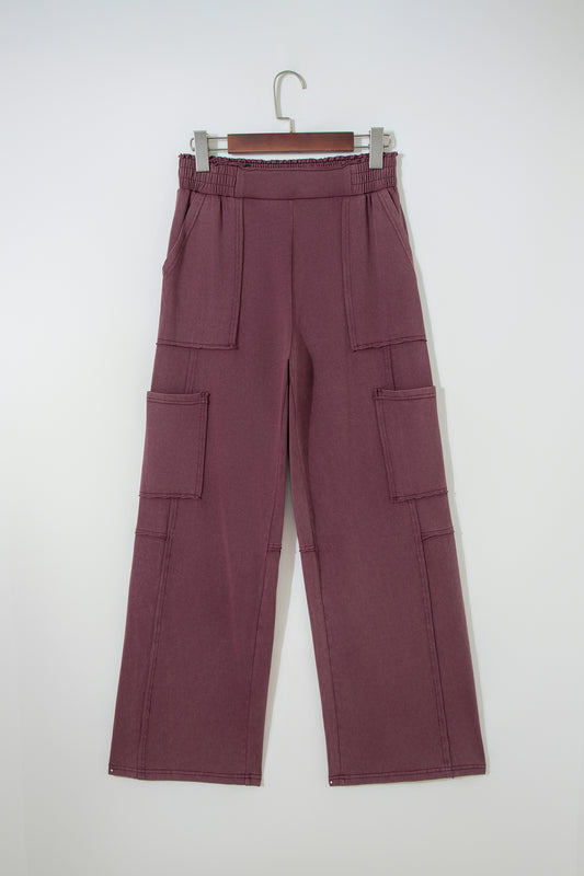 Cargo Patched Pocket Utility Sweatpants