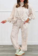 Load image into Gallery viewer, Khaki Camo Print Jogger Pants Set
