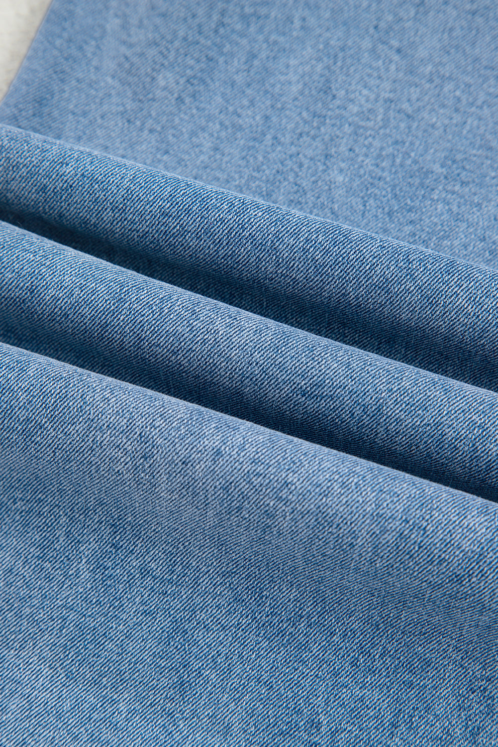 Beau Blue Vintage Washed Knot Belt Wide Leg Jeans