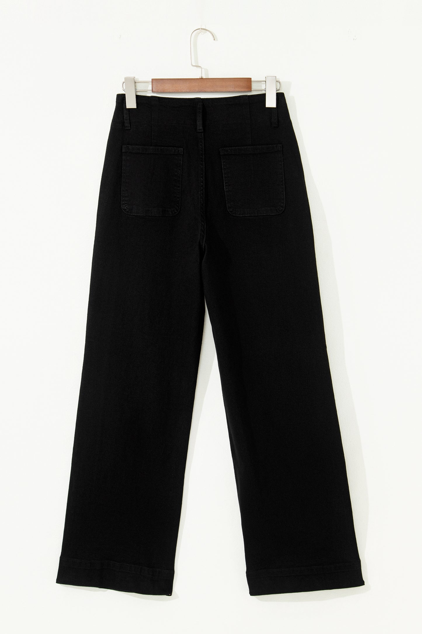 Bonbon 2-Button High Waist Wide Leg Jeans